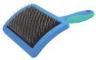 Curved blue Slicker Brush