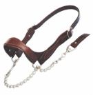Leather flat strap show halter - Calf 